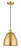 Edison One Light Mini Pendant in Satin Gold (405|6161PSGMBD9SG)