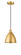 Edison LED Mini Pendant in Satin Gold (405|6161PSGMBD75SGLED)