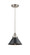 Edison One Light Mini Pendant in Brushed Satin Nickel (405|6161PHSNM10BK)