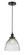Edison One Light Mini Pendant in Matte Black (405|6161PHBKG222)