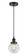 Edison One Light Mini Pendant in Matte Black (405|6161PHBKG2026)
