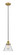 Edison One Light Mini Pendant in Brushed Brass (405|6161PHBBG44)