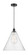 Edison One Light Pendant in Matte Black (405|6161PBKGBC164)