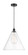 Edison One Light Pendant in Matte Black (405|6161PBKGBC162)