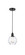 Edison One Light Mini Pendant in Matte Black (405|6161PBKG362)
