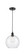 Edison One Light Mini Pendant in Matte Black (405|6161PBKG12410)