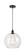 Edison One Light Mini Pendant in Matte Black (405|6161PBKG12212)