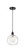 Edison One Light Mini Pendant in Matte Black (405|6161PBKG12158)
