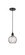 Edison One Light Mini Pendant in Matte Black (405|6161PBKG12156)