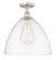 Edison One Light Semi-Flush Mount in Brushed Satin Nickel (405|6161FSNGBD162)