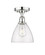 Edison One Light Semi-Flush Mount in Polished Chrome (405|6161FPCGBD754)