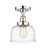 Edison One Light Semi-Flush Mount in Polished Chrome (405|6161FPCG713)