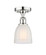 Edison One Light Semi-Flush Mount in Polished Chrome (405|6161FPCG441)