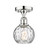 Edison One Light Semi-Flush Mount in Polished Chrome (405|6161FPCG12156)