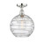 Edison One Light Semi-Flush Mount in Polished Chrome (405|6161FPCG121312)