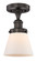 Edison One Light Semi-Flush Mount in Oil Rubbed Bronze (405|6161FOBG61)