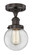 Edison One Light Semi-Flush Mount in Oil Rubbed Bronze (405|6161FOBG2026)
