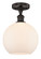 Edison One Light Semi-Flush Mount in Oil Rubbed Bronze (405|6161FOBG12110)