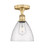 Edison One Light Semi-Flush Mount in Brushed Brass (405|6161FBBGBD754)