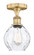 Edison One Light Semi-Flush Mount in Brushed Brass (405|6161FBBG362)