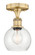 Edison One Light Semi-Flush Mount in Brushed Brass (405|6161FBBG1246)
