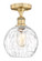 Edison One Light Semi-Flush Mount in Brushed Brass (405|6161FBBG12158)