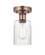 Edison One Light Semi-Flush Mount in Antique Copper (405|6161FACG342)