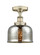 Edison One Light Semi-Flush Mount in Antique Brass (405|6161FABG78)