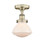 Edison One Light Semi-Flush Mount in Antique Brass (405|6161FABG321)