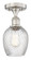 Edison One Light Semi-Flush Mount in Antique Brass (405|6161FABG292)