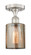 Edison One Light Semi-Flush Mount in Antique Brass (405|6161FABG1113)