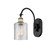 Ballston One Light Wall Sconce in Black Antique Brass (405|5181WBABG112)