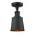 Franklin Restoration One Light Semi-Flush Mount in Matte Black (405|5171CHBKM9BK)