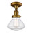 Franklin Restoration One Light Semi-Flush Mount in Brushed Brass (405|5171CHBBG324)