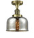Franklin Restoration One Light Semi-Flush Mount in Antique Brass (405|5171CHABG78)