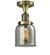 Franklin Restoration LED Semi-Flush Mount in Antique Brass (405|5171CHABG53LED)