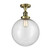Franklin Restoration One Light Semi-Flush Mount in Antique Brass (405|5171CHABG20412)