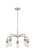 Downtown Urban Five Light Chandelier in Satin Nickel (405|5165CRSN)