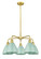 Ballston Five Light Chandelier in Satin Gold (405|5165CRSGMBD75SF)