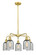 Ballston Five Light Chandelier in Satin Gold (405|5165CRSGG257)