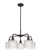 Downtown Urban Five Light Chandelier in Oil Rubbed Bronze (405|5165CROBG402)