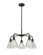 Downtown Urban Five Light Chandelier in Oil Rubbed Bronze (405|5165CROBG275)