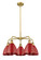 Ballston Five Light Chandelier in Brushed Brass (405|5165CRBBMBD75RD)