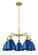 Ballston Five Light Chandelier in Brushed Brass (405|5165CRBBMBD75BL)