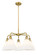 Ballston Five Light Chandelier in Brushed Brass (405|5165CRBBGBC81)