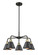 Ballston Five Light Chandelier in Black Antique Brass (405|5165CRBABM8BK)