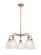 Ballston Five Light Chandelier in Antique Copper (405|5165CRACG381)
