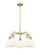 Ballston Five Light Chandelier in Antique Brass (405|5165CRABGBD751)