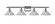 Ballston Four Light Bath Vanity in Polished Chrome (405|5164WPCG132)