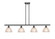 Ballston Four Light Island Pendant in Matte Black (405|5164IBKG422)